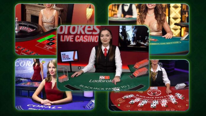 Live gaming in casino